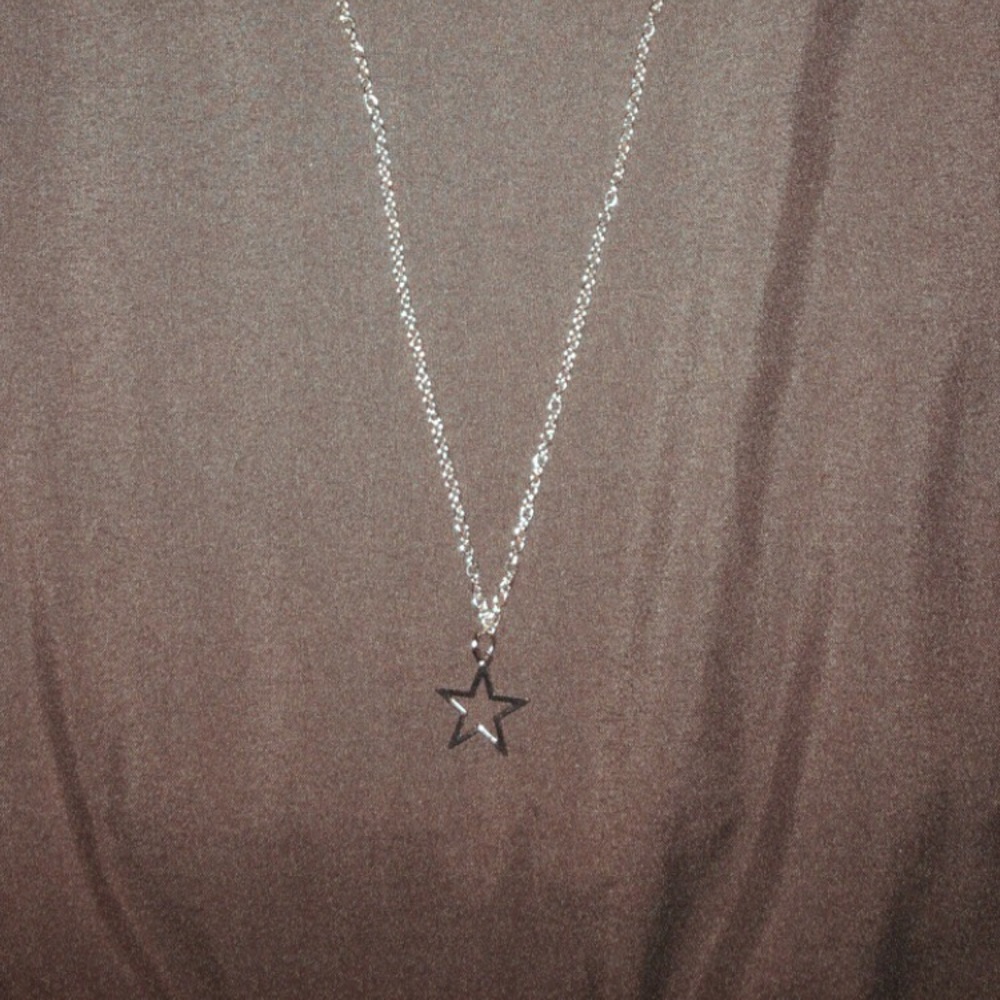 ☆ chain necklace with stainless steel star pendant